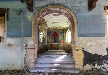 Urban exploration in an abandoned convent