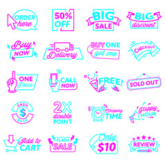 set of sale icons