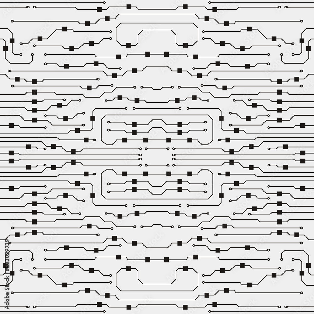 Poster circuit board illustration. abstract circuit board background. vector