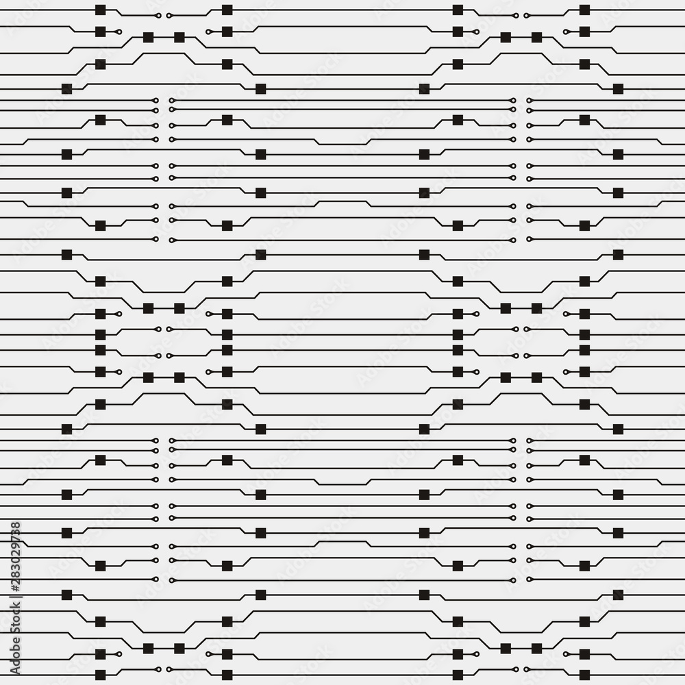Poster circuit board illustration. abstract circuit board background. vector