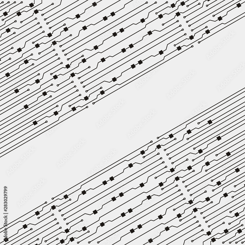 Poster circuit board illustration. abstract circuit board background. vector