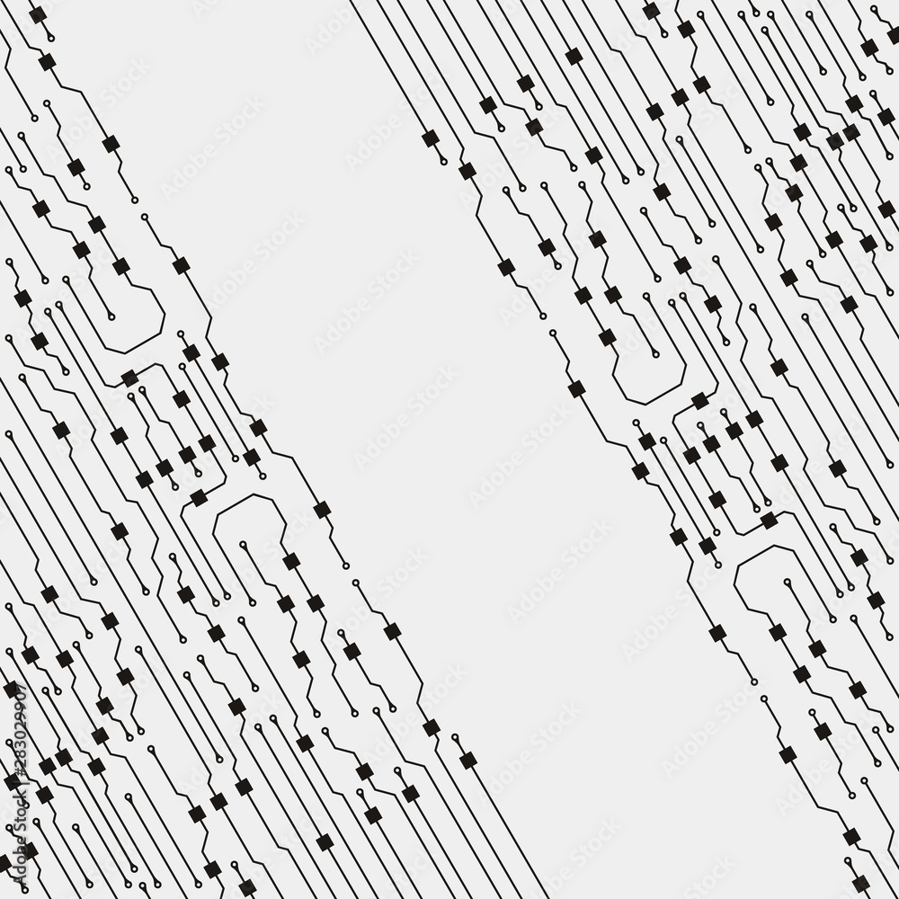 Poster circuit board illustration. abstract circuit board background. vector