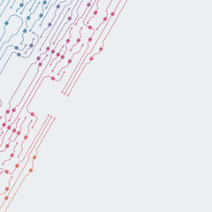Circuit board illustration. Abstract circuit board background. Vector