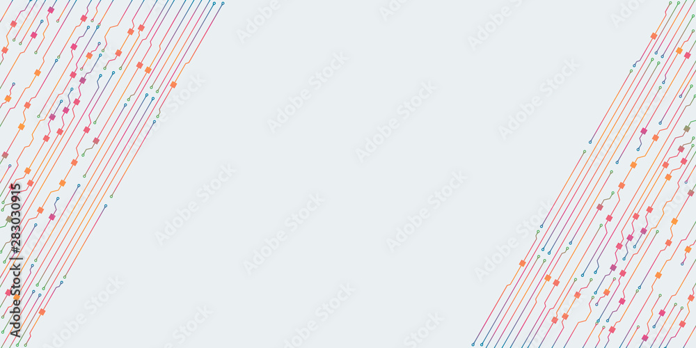 Poster circuit board illustration. abstract circuit board background. vector