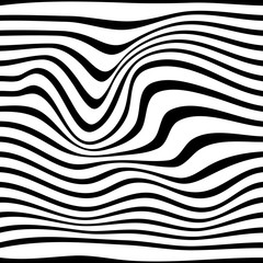 Pattern wavy zebra lines - 283031587
