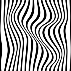 Pattern wavy zebra lines - 283031998
