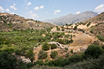 Fototapeta na wymiar Kreta beautiful landscape panorama