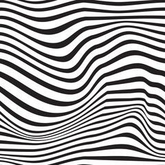Pattern wavy zebra lines - 283032588