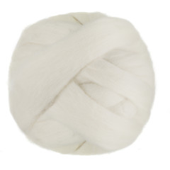 White big ball of yarn isolated on a white background
