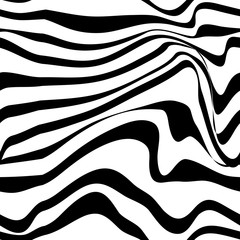 Pattern wavy zebra lines - 283033183