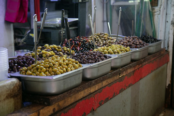 olives at the market