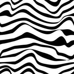 Pattern wavy zebra lines - 283034120
