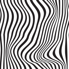 Pattern wavy zebra lines - 283034142