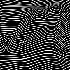 Pattern wavy zebra lines - 283034189