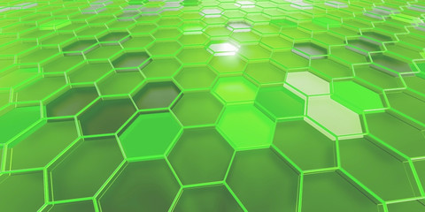 3d illustration of honeycomb titanium abstract background 4k resolution