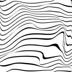 Pattern wavy zebra lines - 283035370