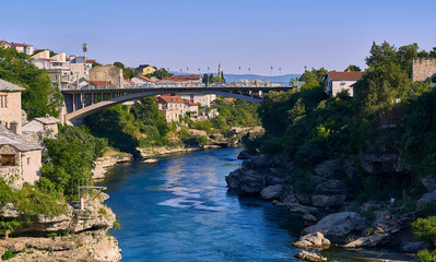 Mostar old bridge.Bosnia Herzegovina