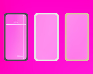 Mesh, pink colored phone backgrounds kit.