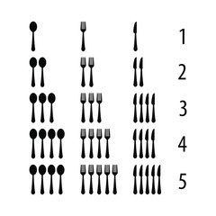 Spoon and Fork Restaurant Icon Vector illustrations