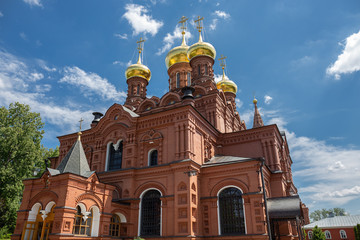 Fototapeta na wymiar Christian monastery in the ancient Russian town of Sergiev Posad