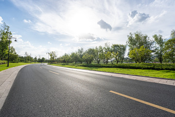 road in park