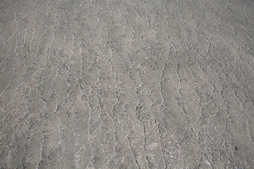 Surface of transparent water on the beach.