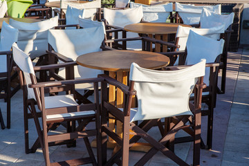 Air Cafe in Elounda village. Crete, Greece.