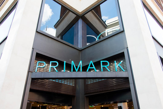 LONDON, UK - JULY 31th 2018: Primark clothing store front on Oxford Street in central London.