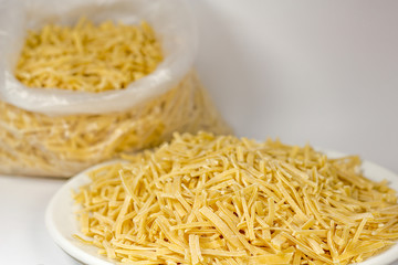 Handmade Noodles. from Traditional Turkish Cuisine