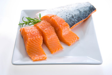 Lachs Filet mit Haut