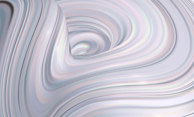 Horizontal banner with 3D rendered flow digital art in motion.