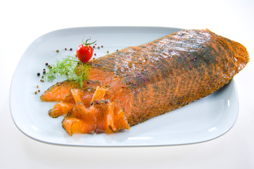 Rauch Lachsscheiben mit Dill