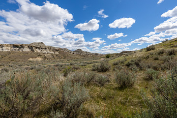 The Badlands of Albert in Canada