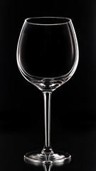  Glass goblet with wine. Object shooting.