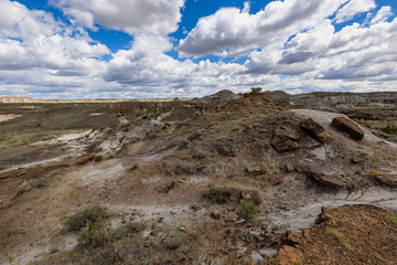 The Badlands of Albert in Canada