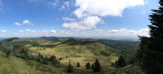 La chaine des volcans en Auvergne