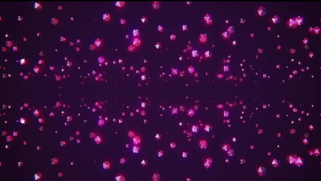 many shiny crystals random rotating fading in color space animation glamour background new quality universal motion dynamic animated colorful joyful cool 4k stock video footage