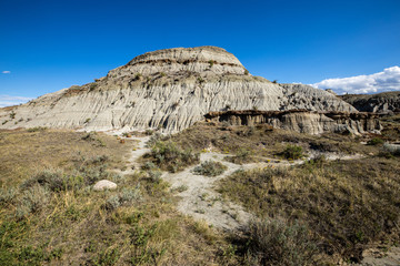 The Badlands of Albert in Canada