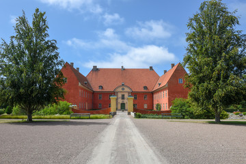Fototapeta na wymiar Rural castle at Krapperup in Sweden