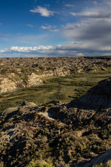 The Badlands of Albert in Canada