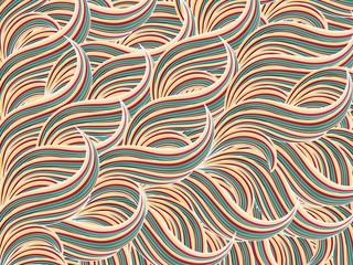 seamless pattern with lines and circles