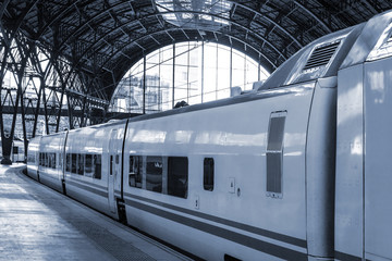 a modern train station