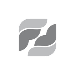 Fototapeta premium letter f curves wings design symbol logo vector