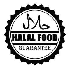 stamp, HALAL FOOD