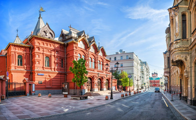 Fototapeta na wymiar Театр Наций в Москве Theater of Nations in Petrovsky Lane in Moscow