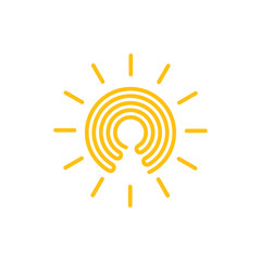 shine key hole symbol vector