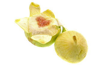 organic figs isolated on white background