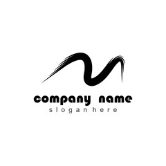 Obraz premium M Letter Logo Template Vector Illustration