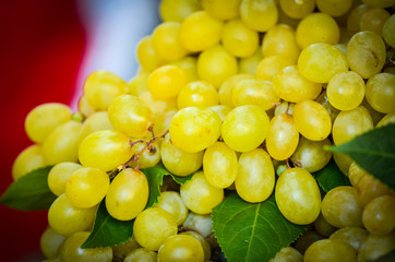 fresh grapes within the local market in Naples