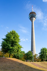 Fototapeta premium Rheinturm in Düsseldorf - Deutschland